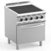 Elektroherd Dexion Lux 700 - 70/73 mit Elektrobackofen - 4 quadratische, abgesenkte Kochfelder - 10 kW