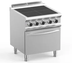 Elektroherd Dexion Lux- 700 - 70/73 mit Elektrobackofen, Umluft - 4 quadratische, abgesenkte Kochfelder - 12,6kW