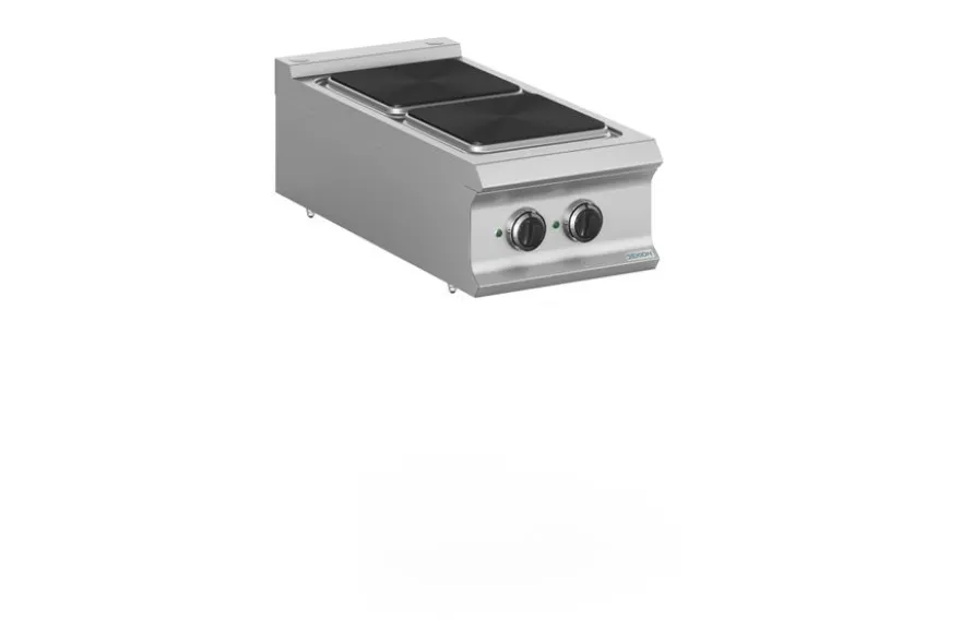 Elektroherd Dexion Lux 980 - 40/90 - Tischgerät - 2 quadratische Kochfelder - 6 kW