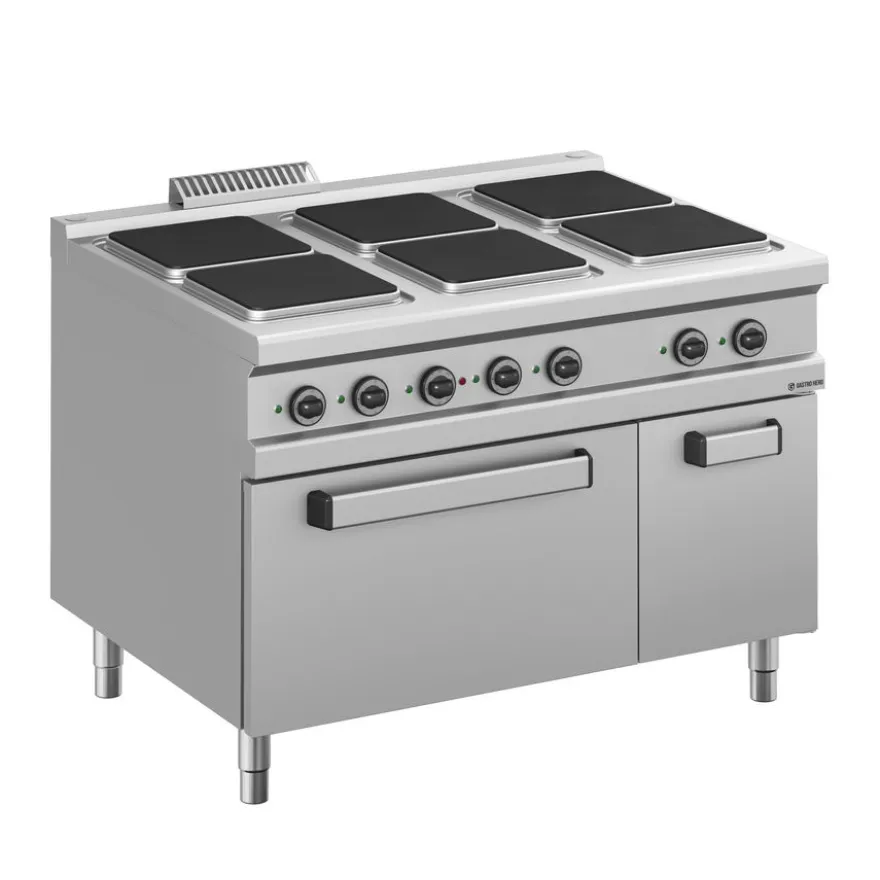 ElektroherdSerie 900 - 120/90 mit Elekrobackofen - 6 quadratische Kochfelder - 26 kW
