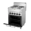 Elektroherd Serie 600 - 60/60 mit Elektrobackofen und Elektrogrill - 4 Kochfelder 11,7 kW