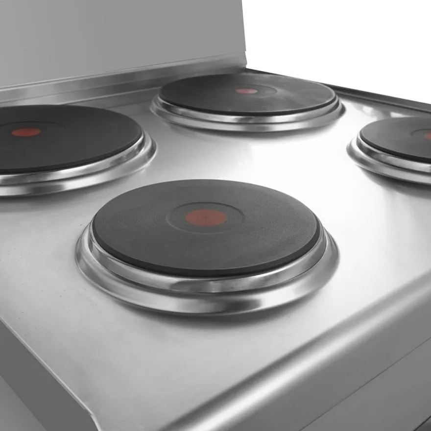 Elektroherd Serie 600 - 60/60 mit Elektrobackofen und Elektrogrill - 4 Kochfelder 11,7 kW