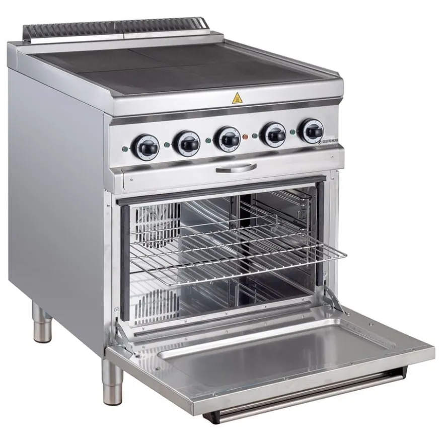 Elektroherd Serie 700 - 70/70mit Elektrobackofen, Umluft - 4 quadratische, abgesenkte Kochfelder - 12,6 kW