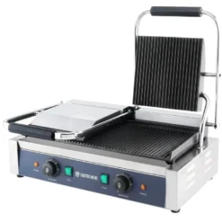 Elektro-Kontaktgrill ECO 2 x 1,8 kW, gerillt