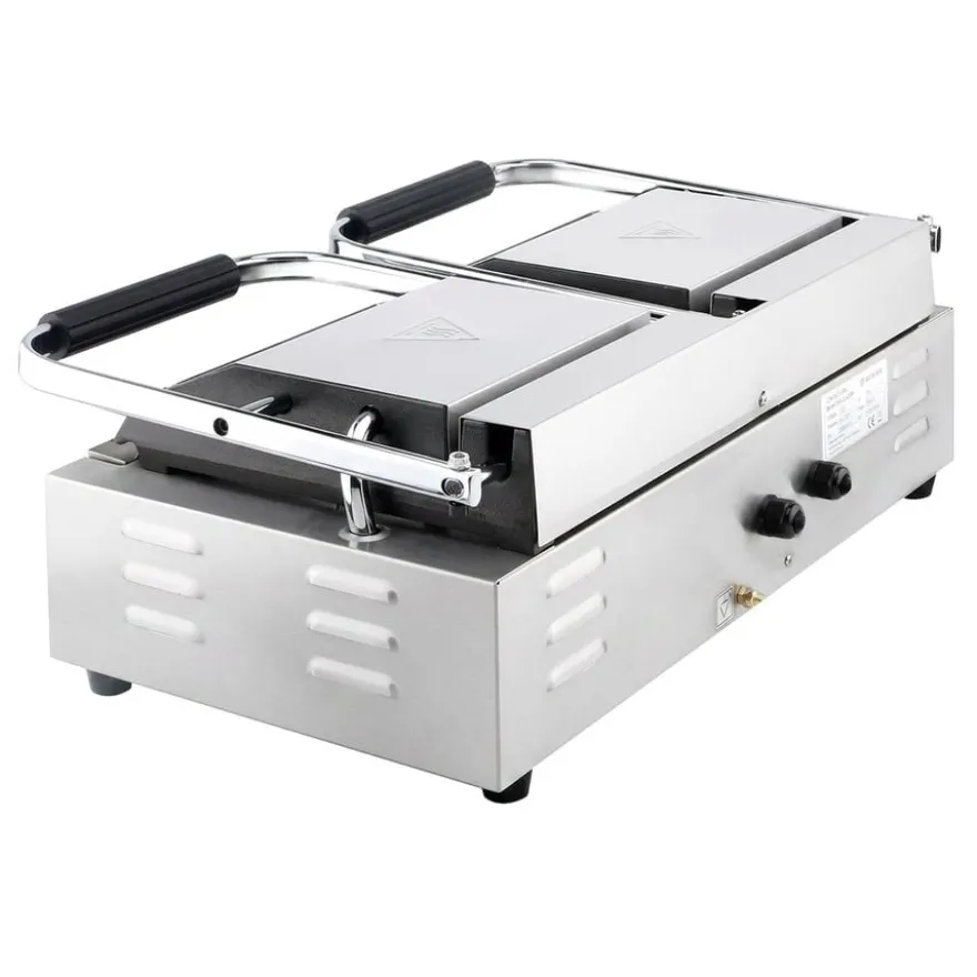 Elektro-Kontaktgrill ECO 2 x 1,8 kW, gerillt