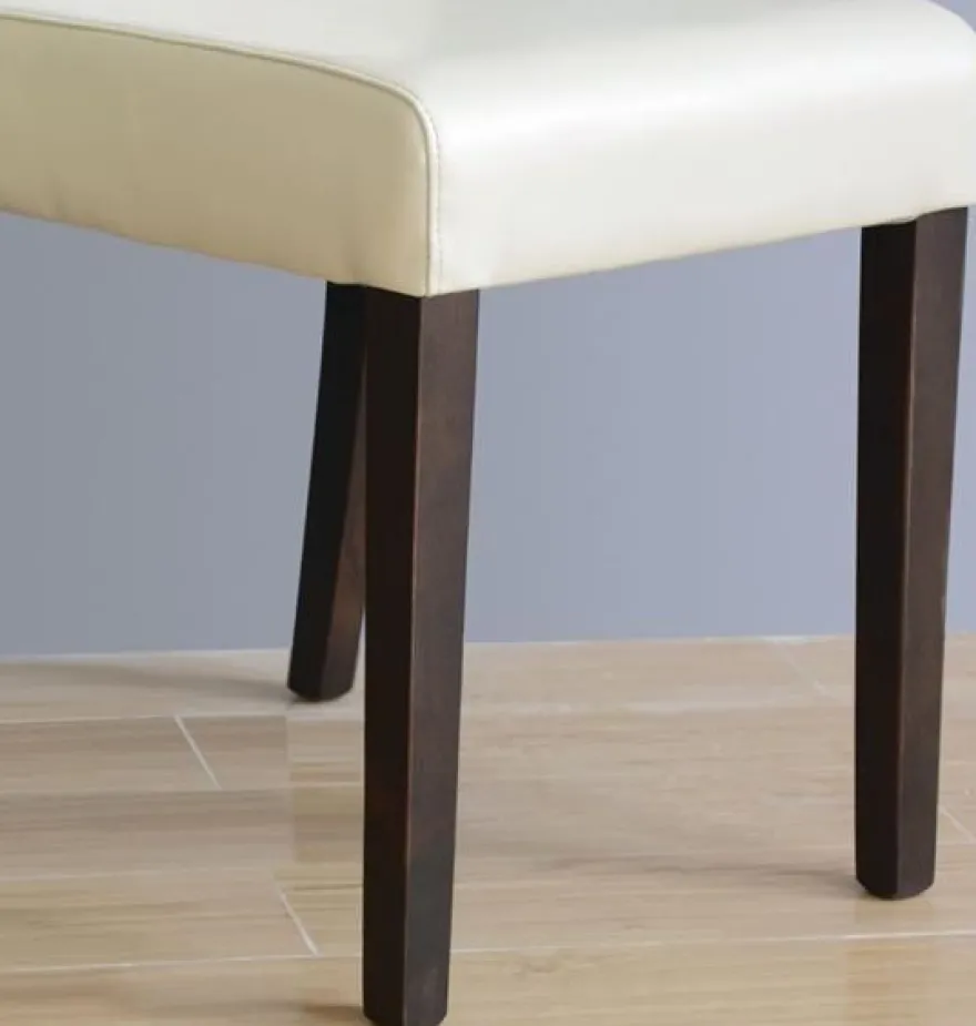 Esszimmerstühle Bolero Kunstleder creme - 2 Stück