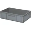 Euro-Stapelbehälter 600x400 mm, 2 Griffleisten, grau - 170 mm