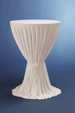 Event Stehtischhusse, 100% Polyester, ohne Fußtaschen, weiß