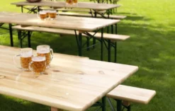Feros Biertisch 2200 x 500 x 780 mm Brauereiqualität