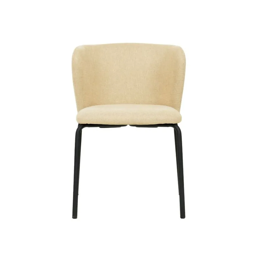 Feros Break Stapelstuhl mit Bezug – Beige
