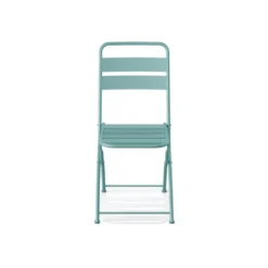 Feros Breeze Bistro Klappstuhl Metall – Blau