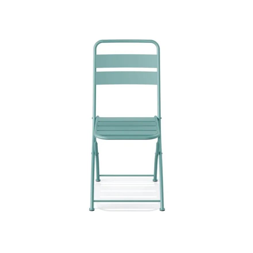 Feros Breeze Bistro Klappstuhl Metall – Blau