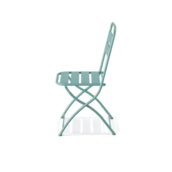 Feros Breeze Bistro Klappstuhl Metall – Blau