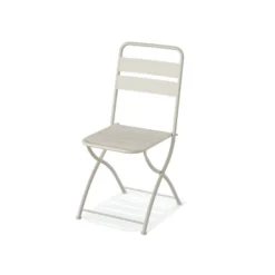 Feros Breeze Bistro Klappstuhl Metall – Beige
