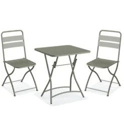 Feros Breeze Bistro Set - Grün