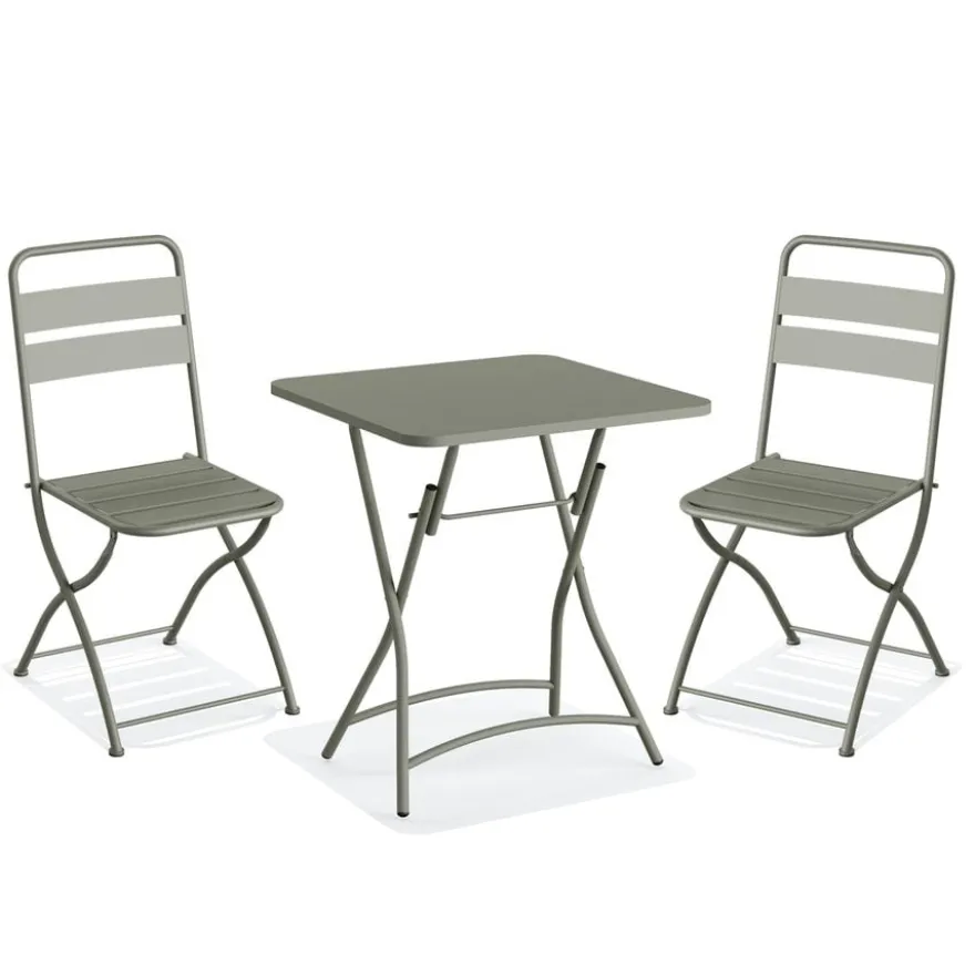 Feros Breeze Bistro Set - Grün