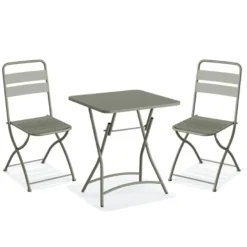 Feros Breeze Bistro Set - Grün