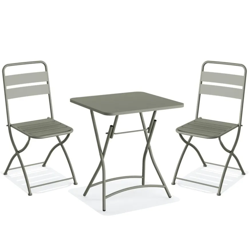 Feros Breeze Bistro Set - Grün