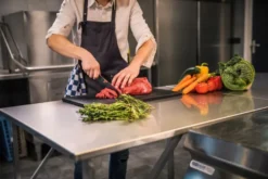 Feros Edelstahl Arbeitstisch aufklappbar