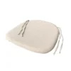 Feros gepolstertes Sitzkissen für Crossback-Stuhl und -Barhocker, ecru – 420 x 420 x 20 mm