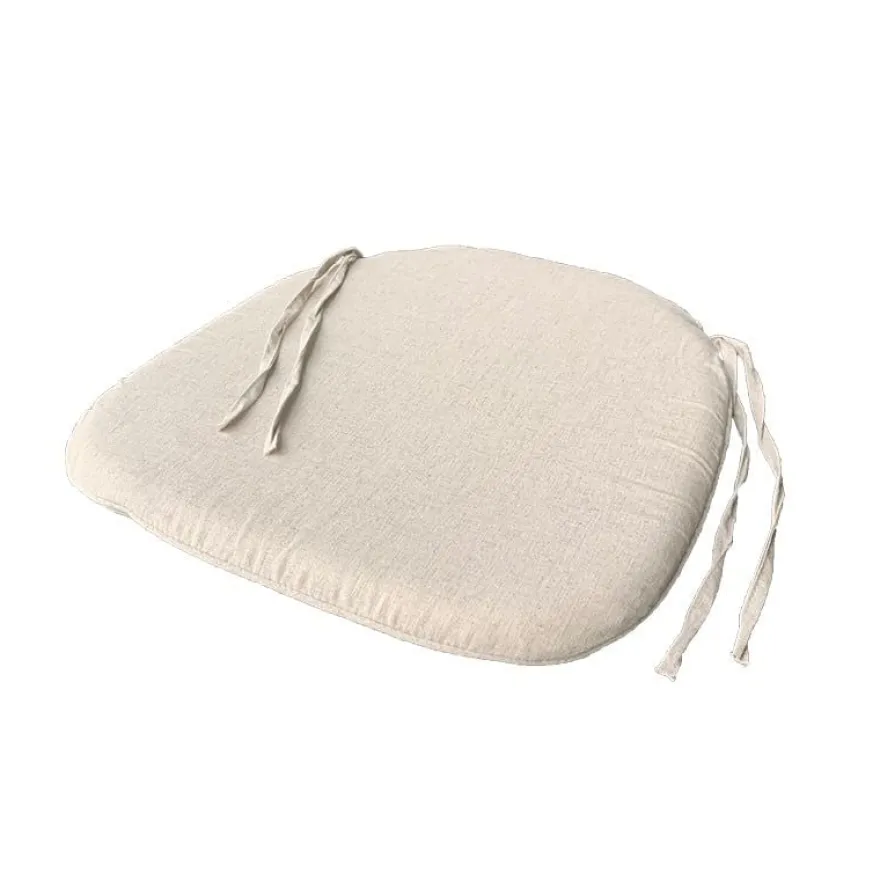 Feros gepolstertes Sitzkissen für Crossback-Stuhl und -Barhocker, ecru – 420 x 420 x 20 mm
