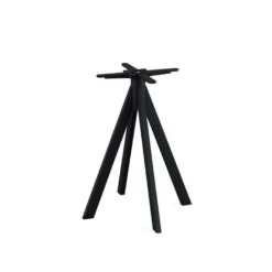 Feros Infinity Terrassentisch Schwarz frame + Schwarz HPL Ø70 cm