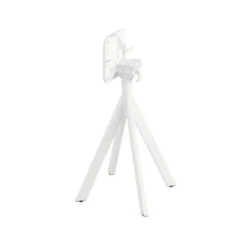 Feros Infinity Terrassentisch Weiß frame + Schwarz HPL Ø70 cm