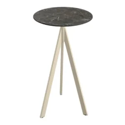 Feros Infinity Tripod Stehtisch Sand frame + Galaxy Marble HPL Ø70 cm