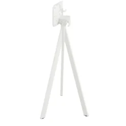 Feros Infinity Tripod Stehtisch Weiß frame + Moonstone HPL 70x70 cm