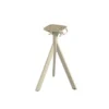Feros Infinity Tripod Terrassentisch Sand frame + Moonstone HPL 70x70 cm