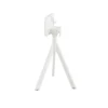 Feros Infinity Tripod Terrassentisch Weiß frame + Schwarz HPL 70x70 cm