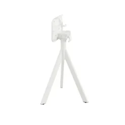 Feros Infinity Tripod Terrassentisch Weiß frame + Schwarz HPL 70x70 cm