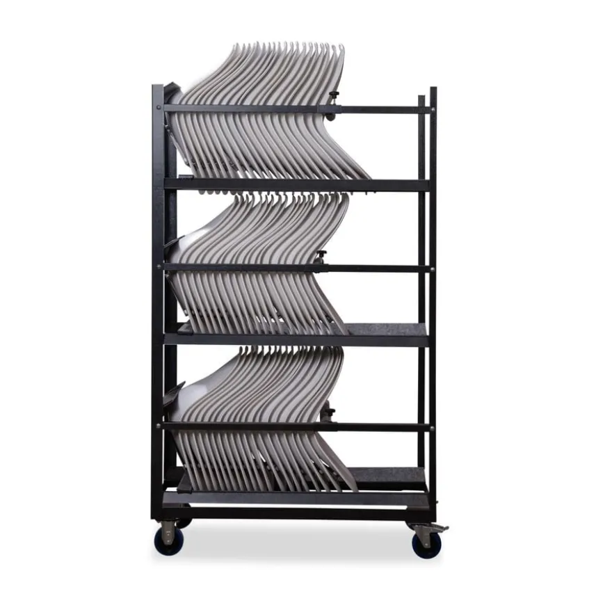 Feros Keeve ohne Armlehne Transportwagen für bis zu 60 Sitzschalen ohne Armlehne, 535 x 1205 x 1950 mm