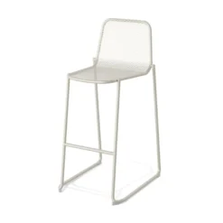 Feros Mase Barhocker Metall stapelbar – Beige