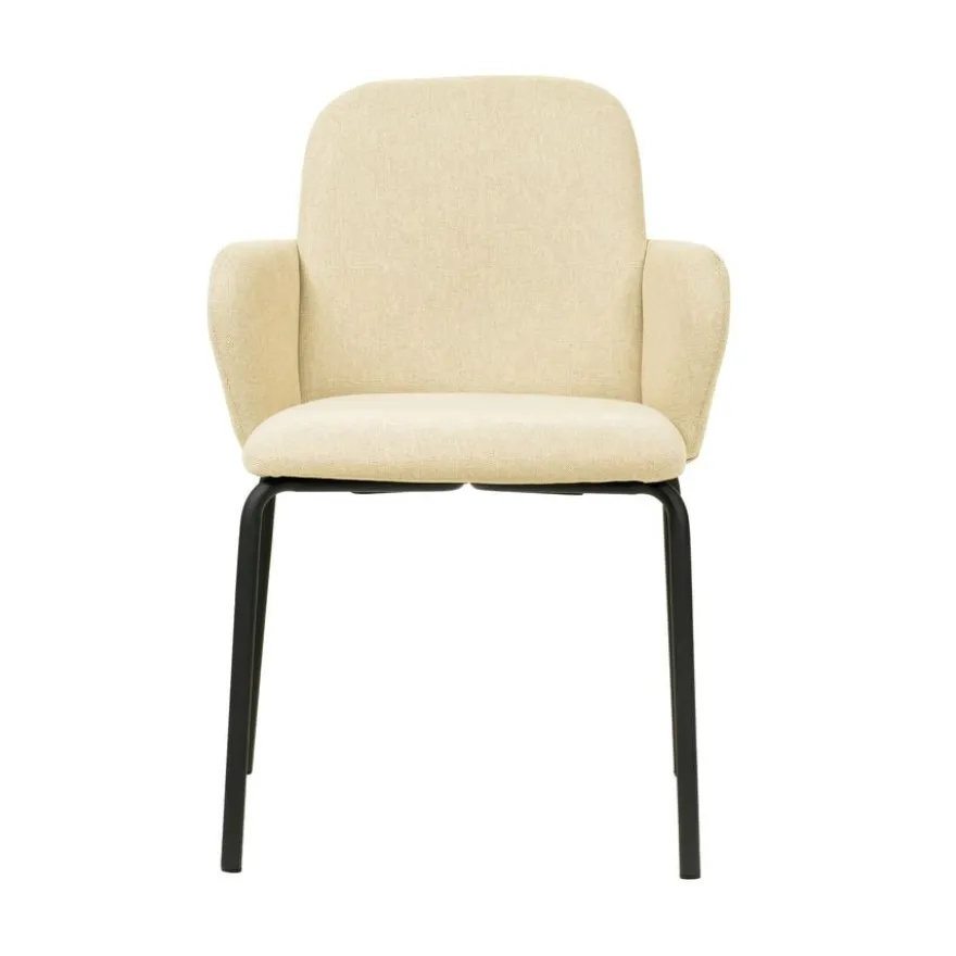 Feros Paddy Stapelstuhl mit Bezug – Beige