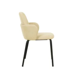 Feros Paddy Stapelstuhl mit Bezug – Beige