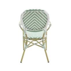 Feros Paris Bistrostuhl Rattan – Bambus-Natur