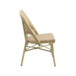 Feros Paris Bistrostuhl Rattan – Bambus-Natur
