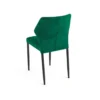Feros Restaurantstuhl Louis, Velour Grün, velours fabric gepolstert