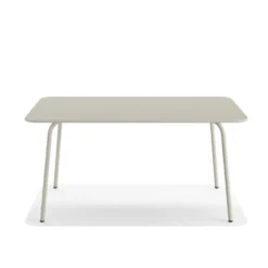 Feros Shine Gartentisch Stahl rechteckig – Beige