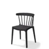 Feros Stapelstuhl Windson, Schwarz, Polypropylen