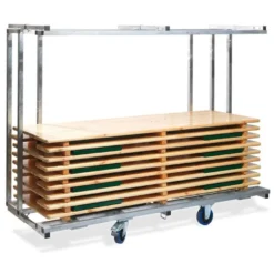 Feros Transportwagen für bis zu 10 Festzelgarnituren,(BxTxH) 2315x590/890x1805 mm