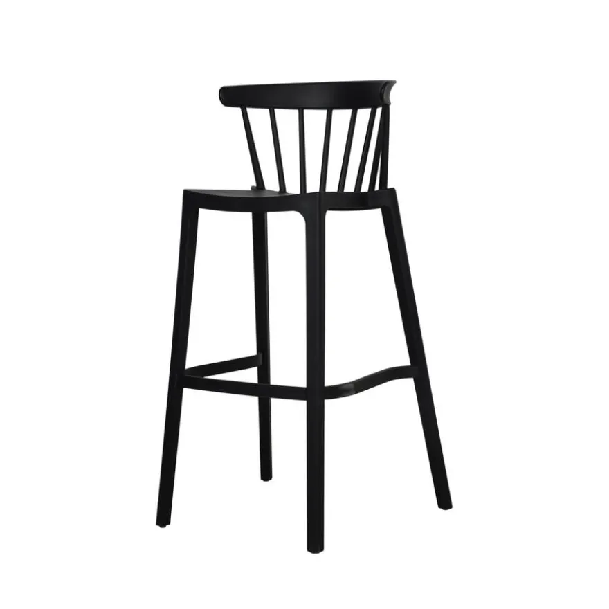 FEROS Windson Barhocker schwarz, Polypropylen, 560 x 550 x 1030 mm