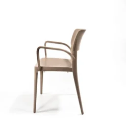 Feros Wing Armchair Sand Beige Stapelstuhl Kunststoff