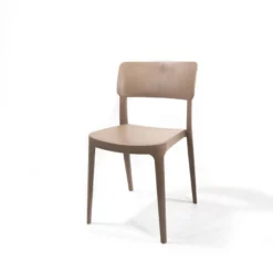 Feros Wing Chair Sand Beige, Stapelstuhl Kunststoff