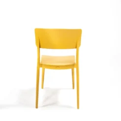 Feros Wing Chair Senf, Stapelstuhl Kunststoff