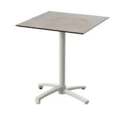Feros X Cross Terrassentisch Sand gestell + Moonstone HPL 70x70 cm