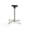 Feros X Cross Terrassentisch Sand gestell + Moonstone HPL Ø70 cm