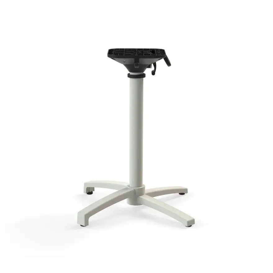 Feros X Cross Terrassentisch Sand gestell + Moonstone HPL Ø70 cm