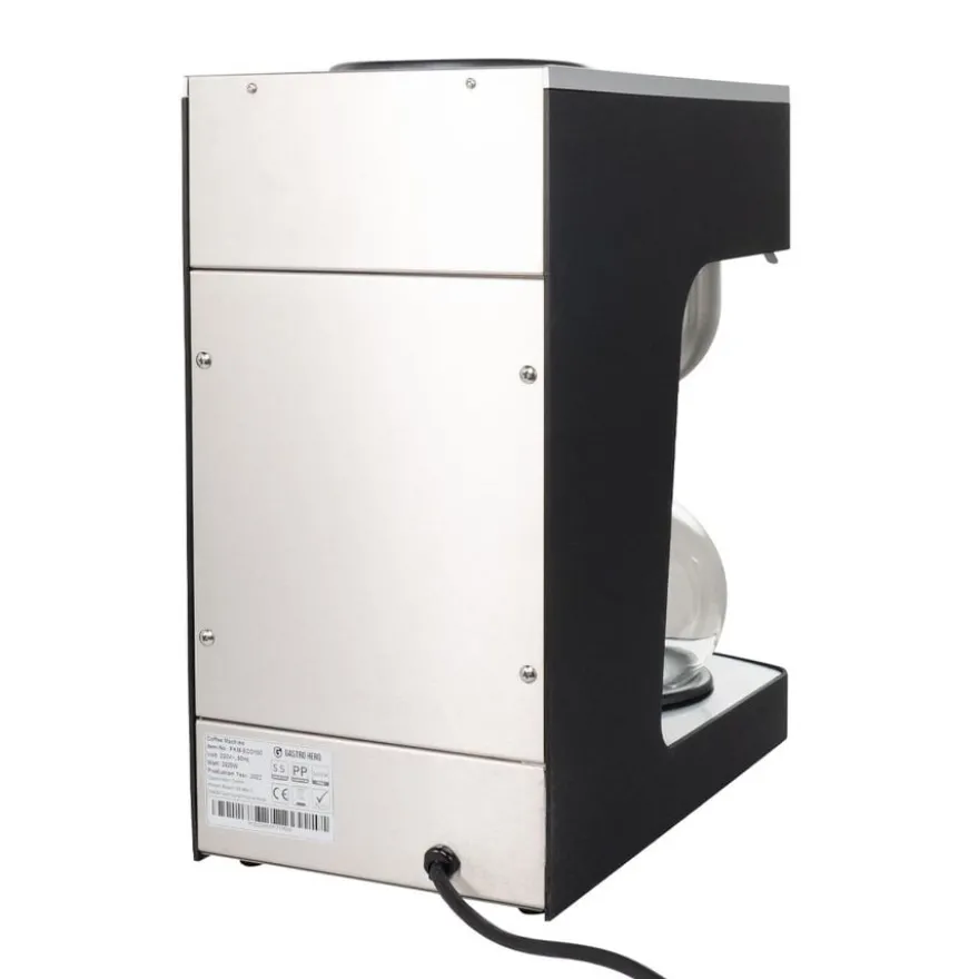 Filterkaffeemaschine ECO 2 Liter schwarz inkl. Glaskanne, 100 Tassen/Std., Professionelle Kaffeemaschine